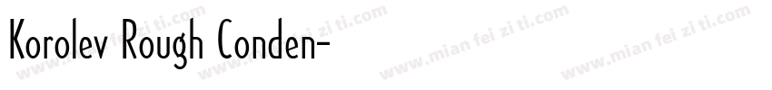 Korolev Rough Conden字体转换